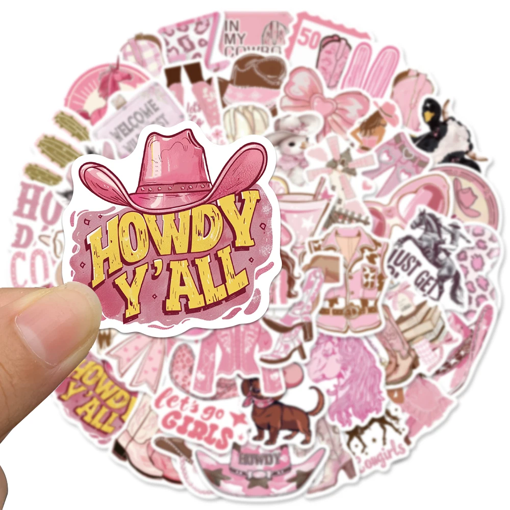 50 Buah Stiker Cowgirl Merah M - Flooring Home Decor ulasan dan harga