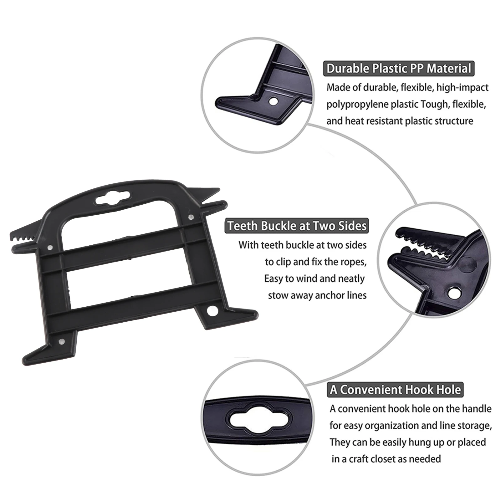 5 قطعة باراكورد ويندر المظلة الحبل حبل خط اللفافات بكرة مرتبة حامل مُنظِم Bushcraft باراكورد سلم حارس #3