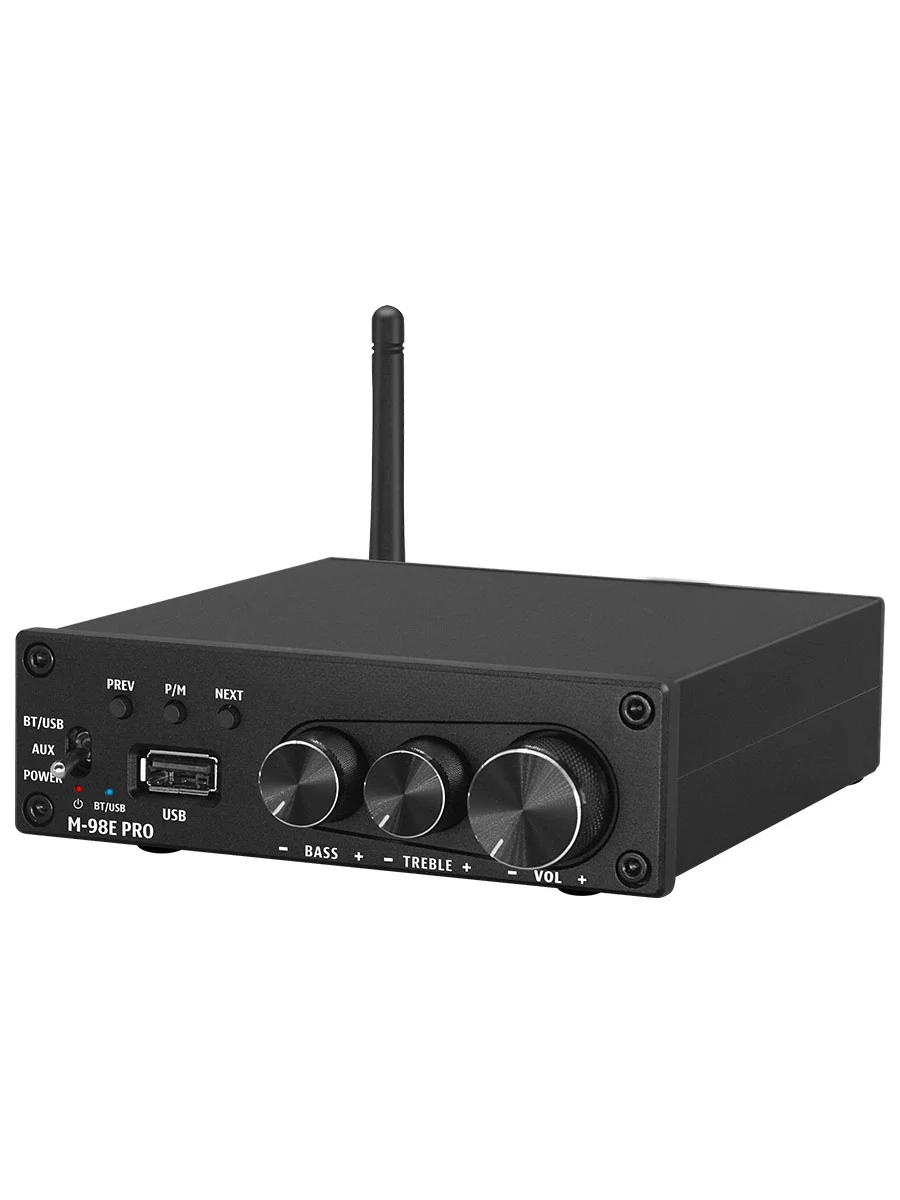 

Усилитель высокой мощности Bluetooth 5,0, высокий и низкий U-диск, неразрушительный сабвуфер 2,1, домашний цифровой усилитель мощности