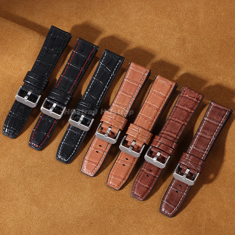 Силиконовый кожаный ремешок 20 мм 22 мм для Huawei Watch GT2 GT3 42 мм 46 мм, быстросъемный сменный браслет для часов для мужчин и женщин