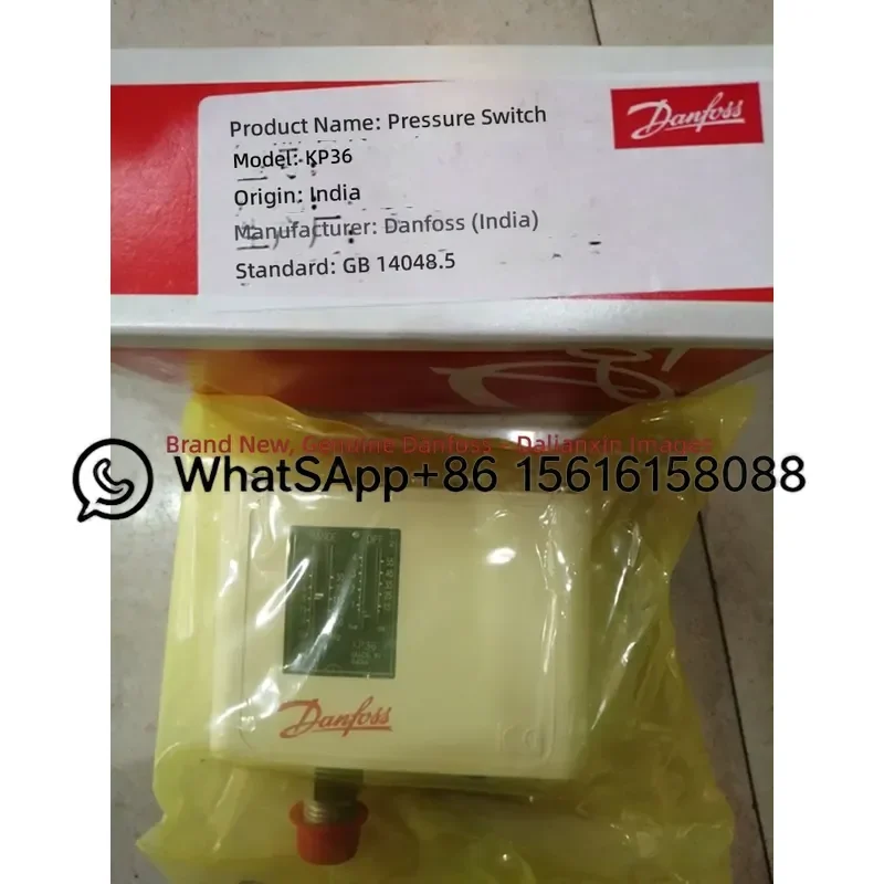 Danfoss Pressure Switch KP36 060-110891 Industrial Refrigeration Compressor Control Relay Valve Sensor Replacement Part for