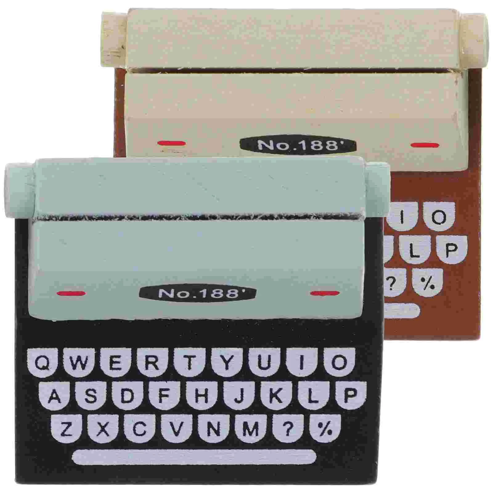 2 Pcs Memo Pad Clip Desktop Stand Convenient Card Holder Picture Wooden Household Message Clips Compact Delicate