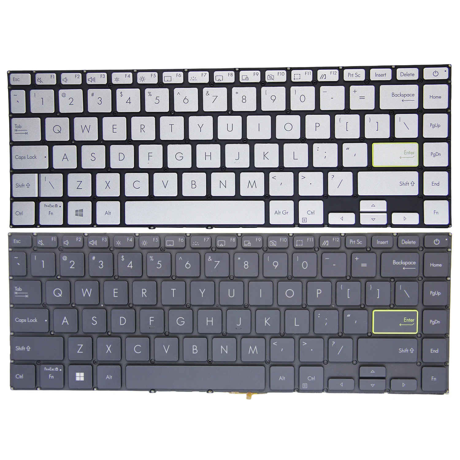 100% جديد وأصلي US/FR(AZERTY) للوحة المفاتيح الإنجليزية/الفرنسية Asus Redolbook 14 S433 X421 S4600 V4050F E410M