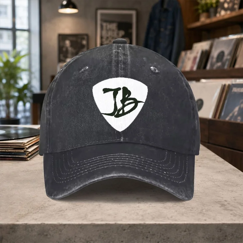 JB Letter Print Washed Vintage Baseball Cap Unisex Adjustable Casual Hat for Men Women Outdoor Daily Wear Gift
