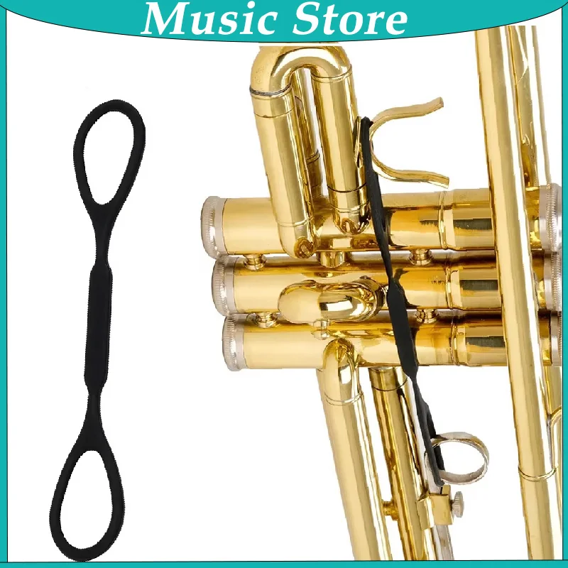 2er Pack Musik instrument Trompete Diaphon Abschlepp seil Silikon schwarz zum Ziehen von Seil Messing Instrumenten teile & Zubehör