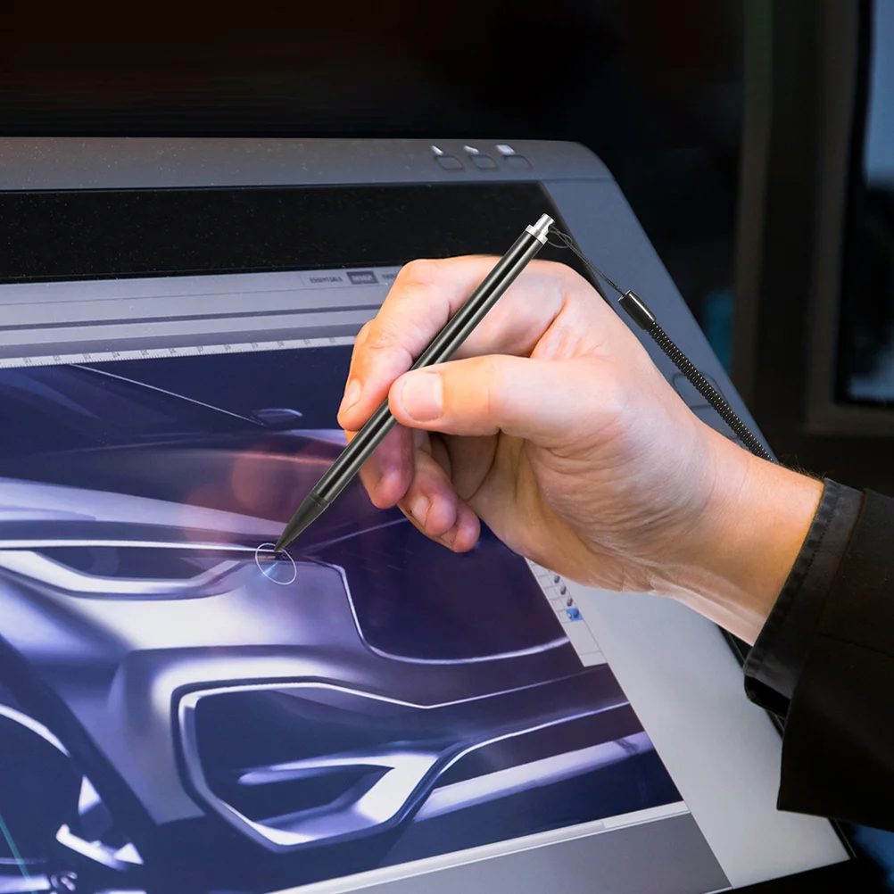 

2pcs Resistive Stylus Pen For Touch Screen High Precision Durable Hard Tip With Rope Compatible With Tablets Devices