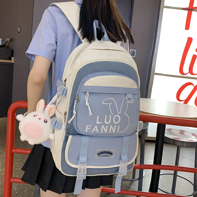 

Schoolbag female college students Sen department ins high school students large capacity backpack college style leisure backpack