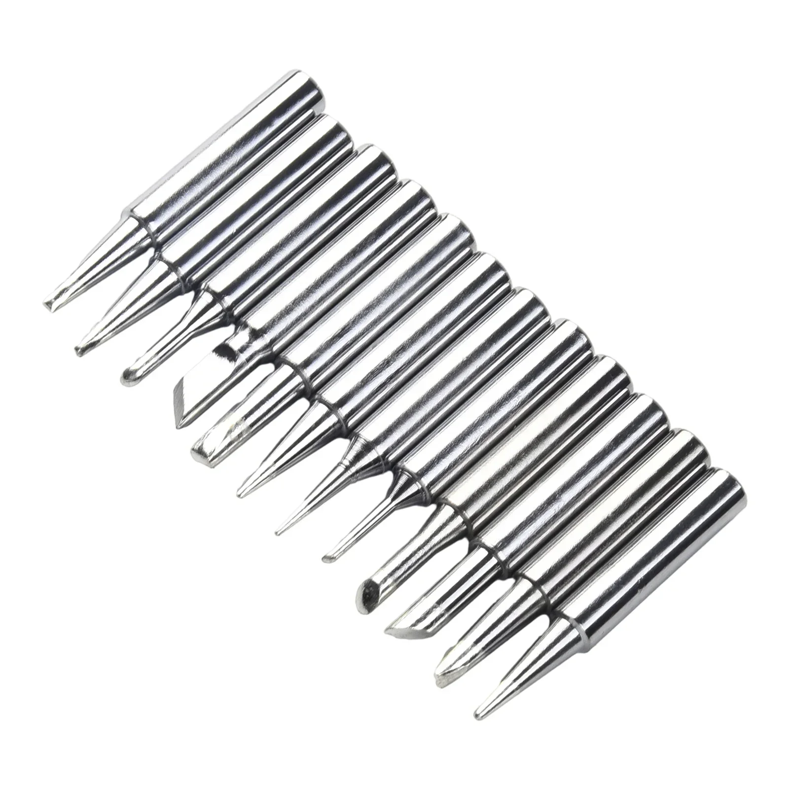 12pcs Soldering Iron Tips Type I B D K IS 0 8D 1 2D 1 6D 2 4D 1C 2C 3C 4C Suitable For Various For 936 937 938 Welding Stations