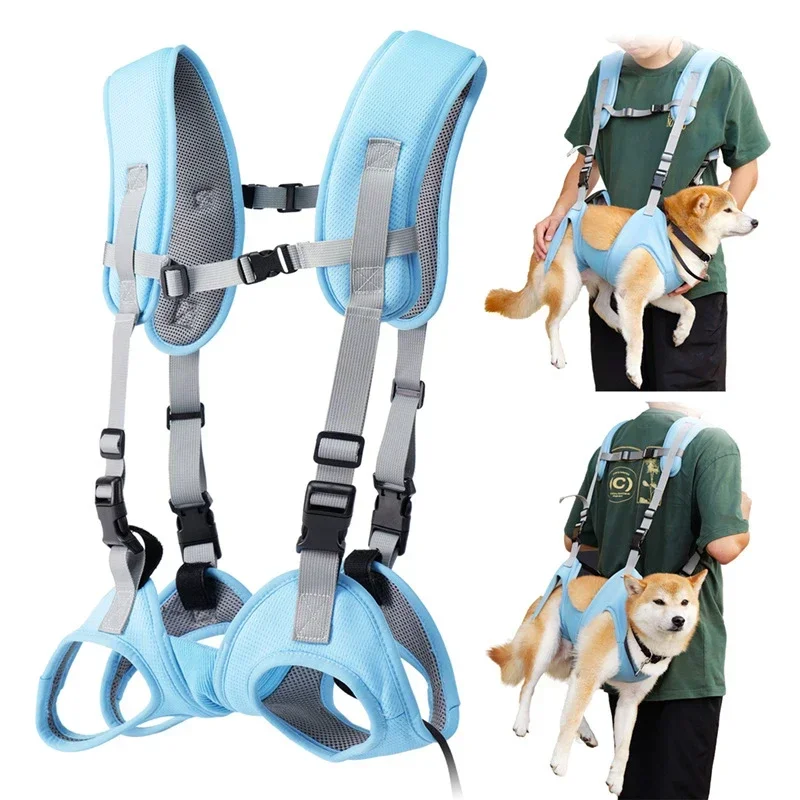 Pet Supplies Dog Duffel Bag Adjustable Long and Short Dog Backpack Summer Mesh Breathable Cat Out Travelling Bag