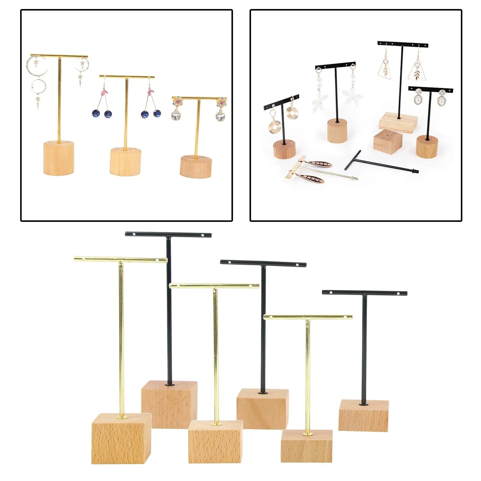 

Metal Earring bar Stand Retail Display Holders Jewelry Photography Display Props Organizer for Necklaces Bracelet Earrings s