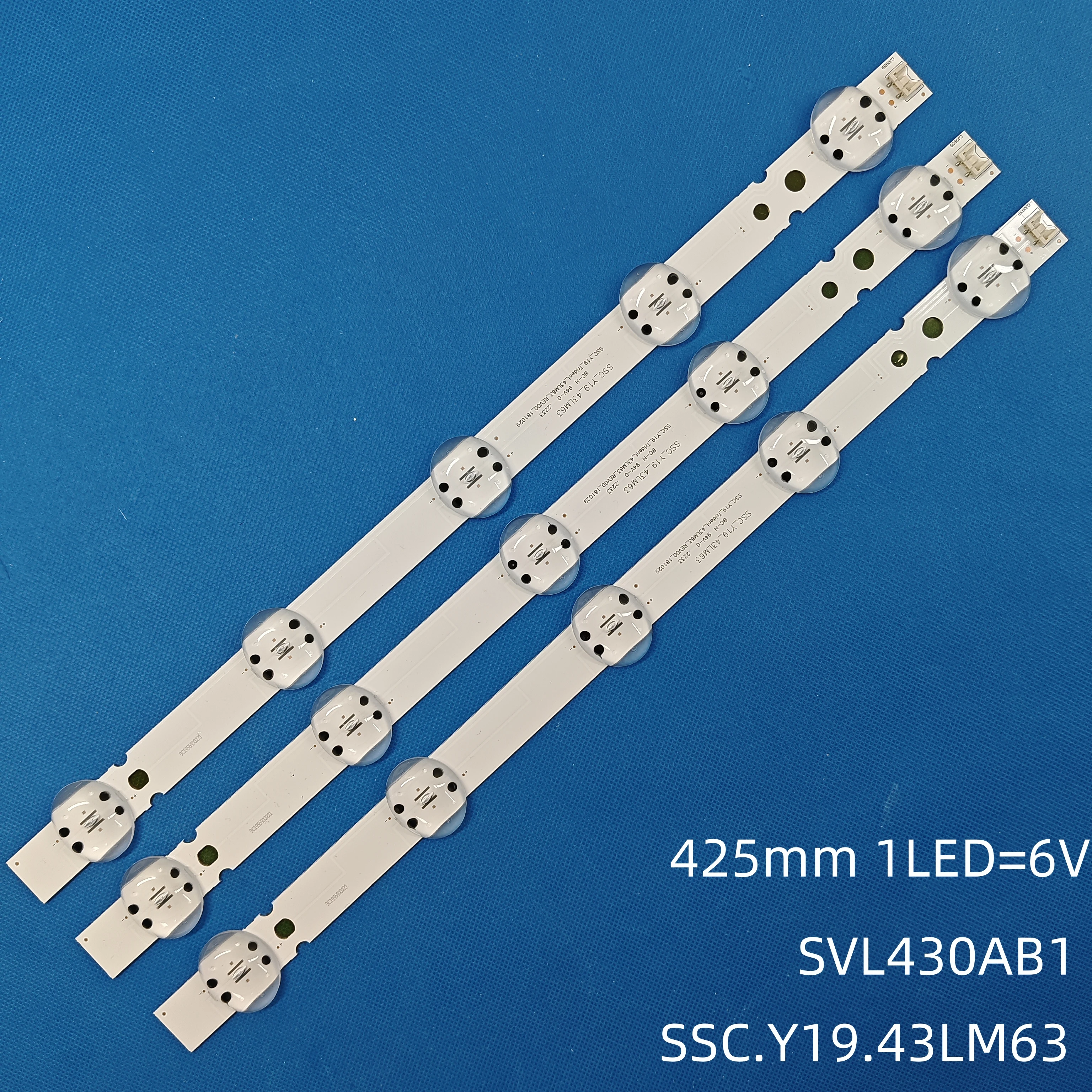 LED Backlight strip for 43LM6300PSB 43LM6300PLA 43LM6500PLB 43LM6370PLA Y19 43LM63 SVL430AB1 SSC_Y19_Trident_43LM63_REV00_181029