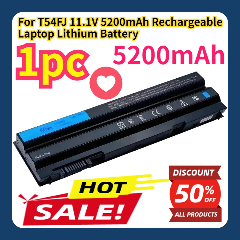 

For T54FJ 11.1V 5200mAh Rechargeable Laptop Lithium Battery