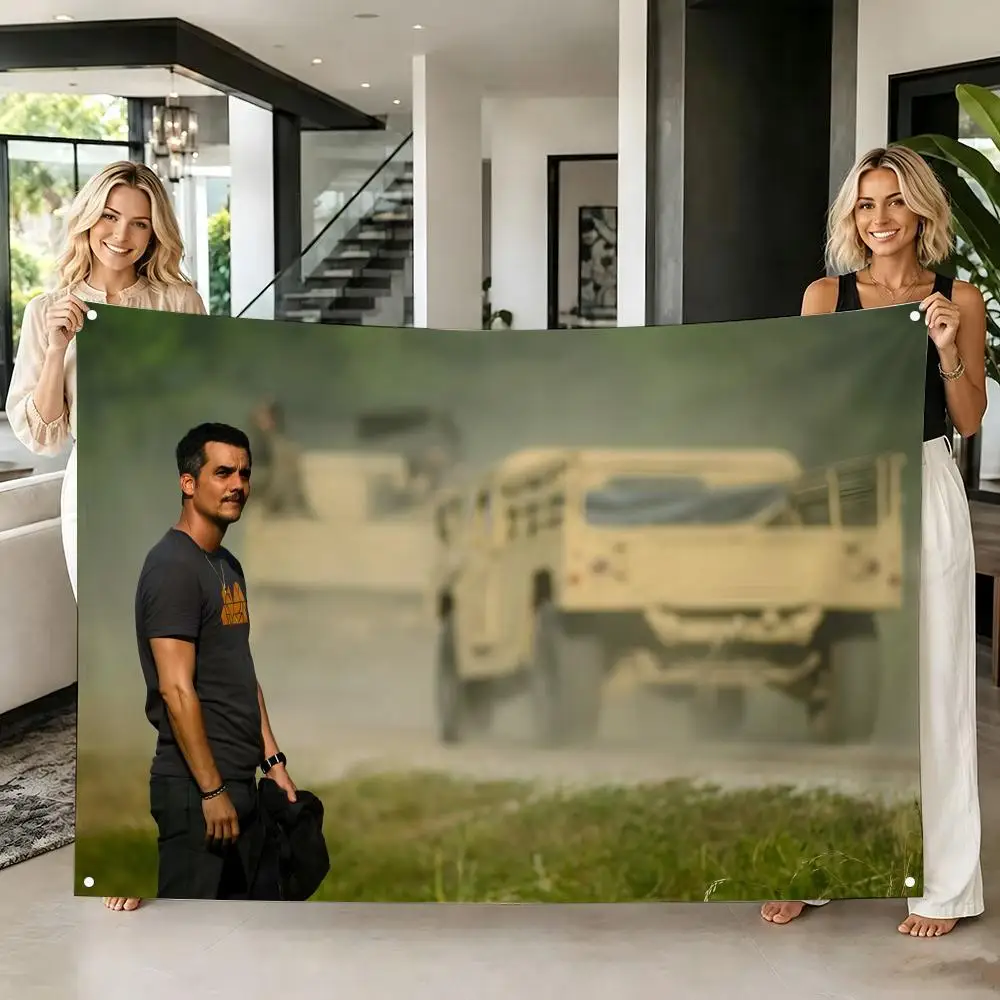Brazilian Actor W-Wagner Moura Flag Flags Tapestry Creative Pattern Photo Living Room Wall Art Party Outdoor Decor