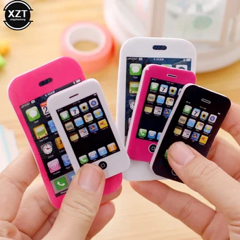 แฟชั่นการสร้างแบบจําลองโทรศัพท์มือถือ Kawaii ยางลบนักเรียนเครื่องเขียนขนาดเล็กของขวัญเด็กผู้หญิงโรงเรียนอุปกรณ์สําหรับเด็กหมากฝรั่ง