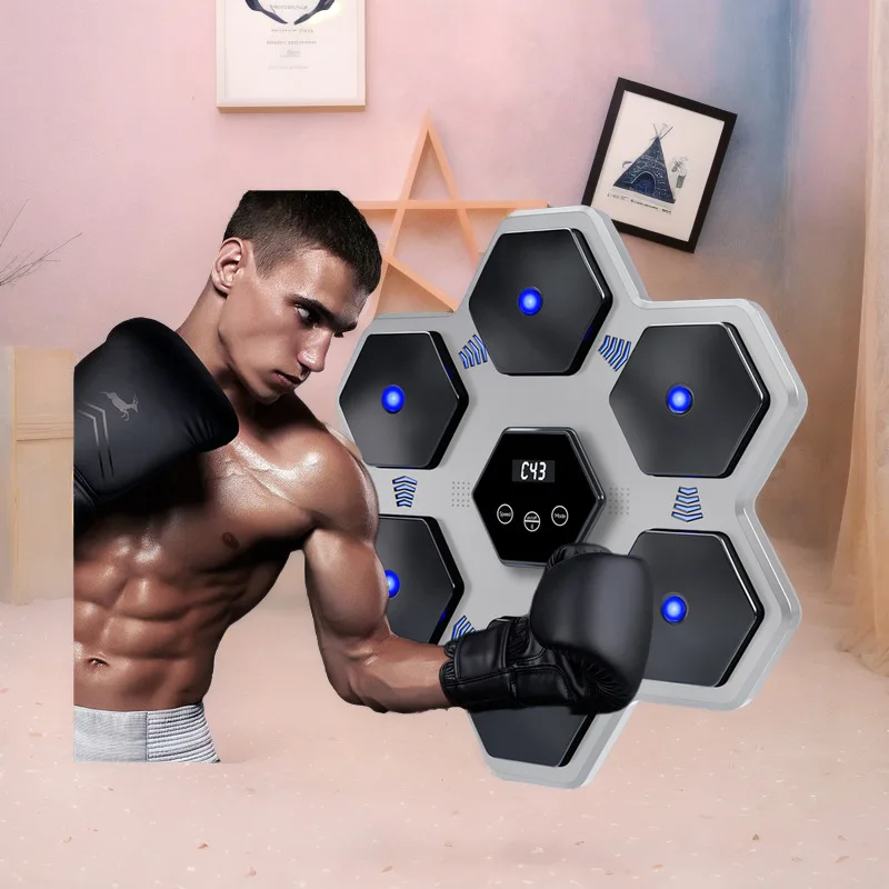 

Smart Music Boxing Machine Target Boxing Music Punch Pad Boxing Trainer Sanda Bluetooth Music Light Reaction Home Fitness