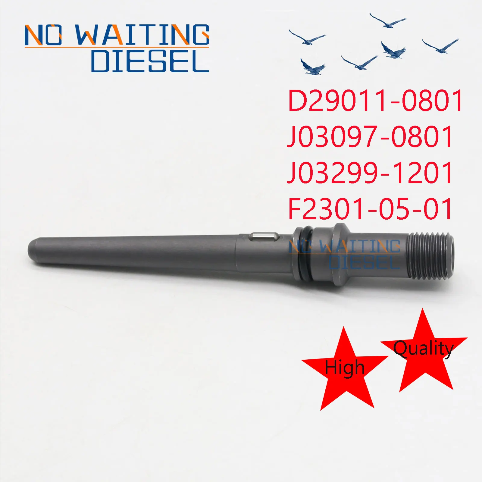 D29011-0801 Injector Conduit Connector J03097-0801 J03299-1201 F2301-05-01 For  BOSCH 120 series 165MM