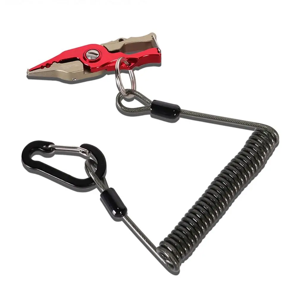 1Pcs Telescopic Elastic Retention Missed Rope Key Ring Chain Accessories Anti-Lost Safety Spring Lanyard Lure Pliers