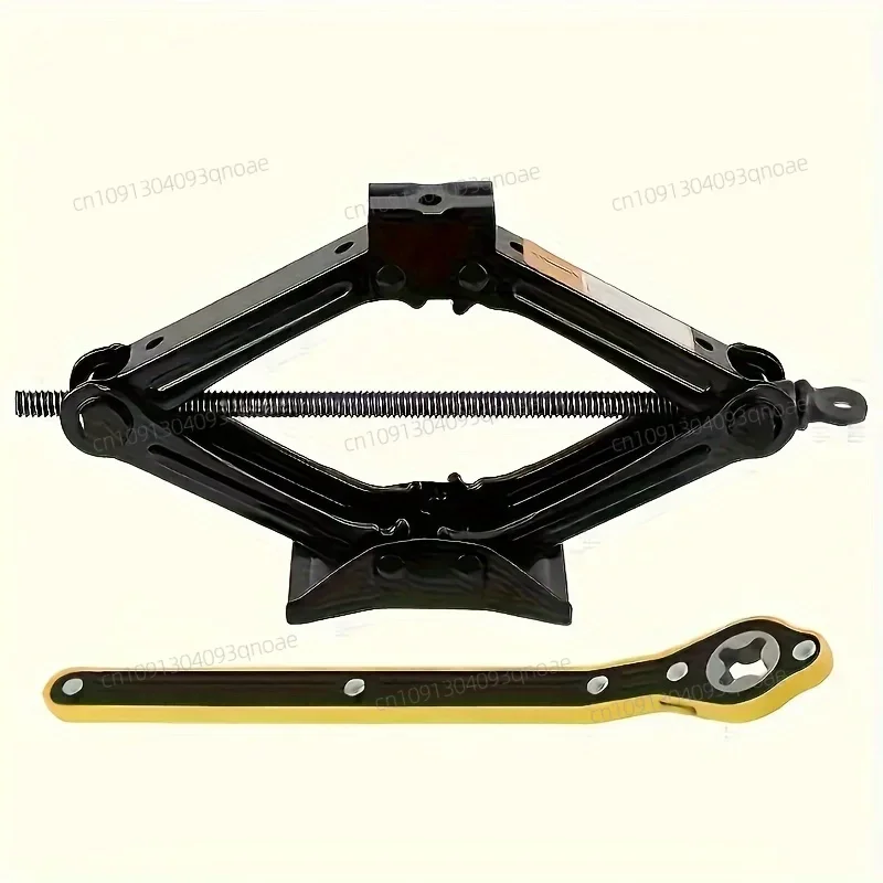 

1 Set 1Tons Foldable Car Jack Hand-operated Horizontal Type 1 Tons Car Jack Car Tire Repair Tool