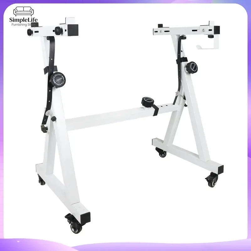 Universal Z Shape Piano Keyboard Stand Adjustable Height Music Instrument Holder with Wheels for 54 61 88 Key Electronic