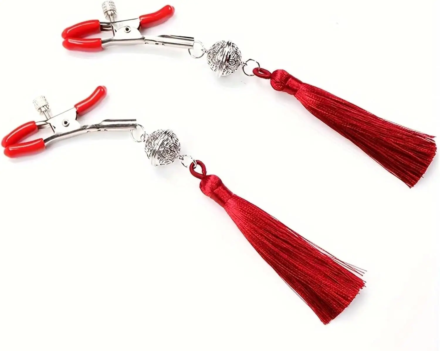 Rvs Holle Bel Met Kwastje Tepel Clip Retro Paleis Bel Borst Klemmen Bdsm Flirten Speeltjes Voor Vrouwen En Koppels