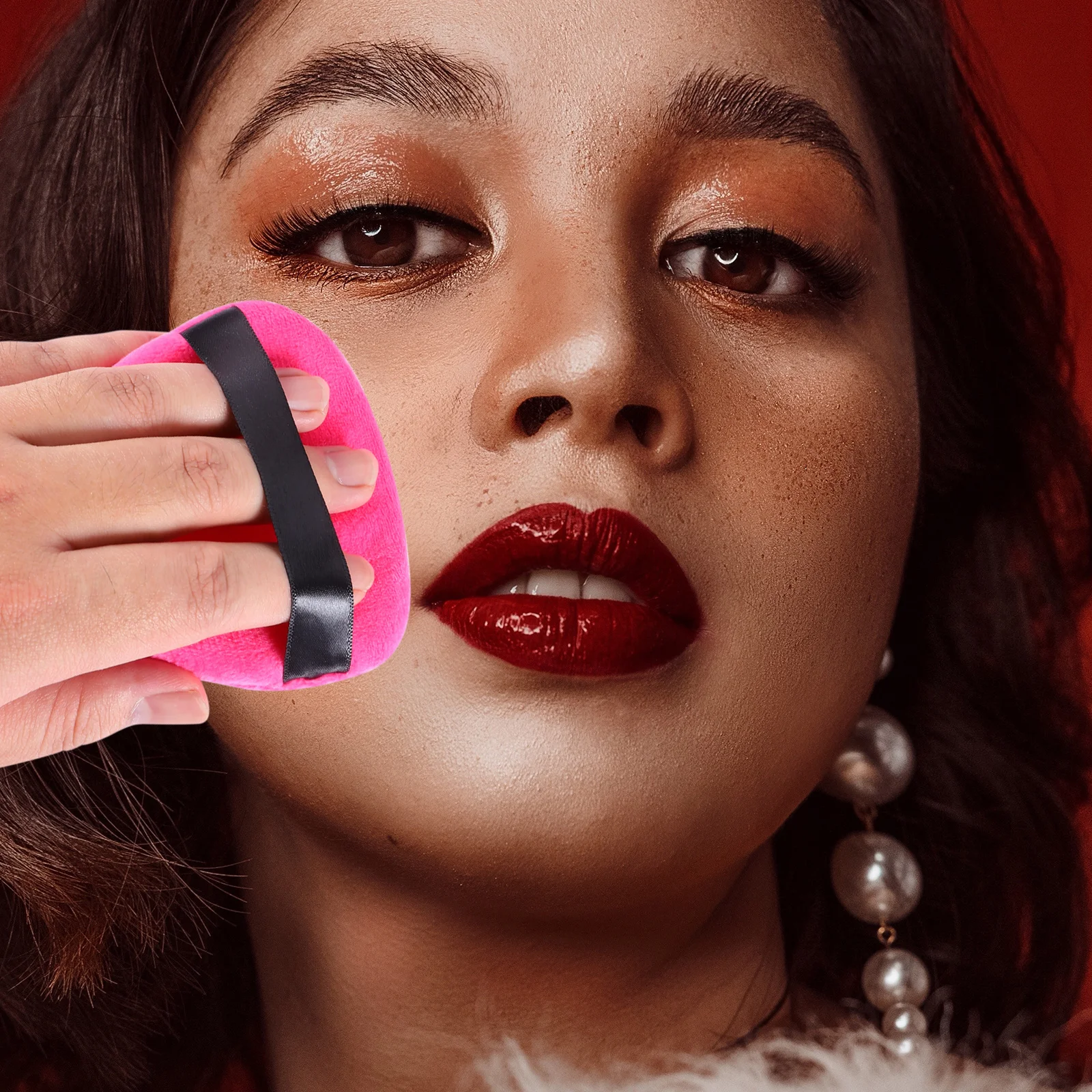 

4Pcs Grip Power Save Powder Makeup Tools for Any Loose Powder Foundation Portable Face Body Puff