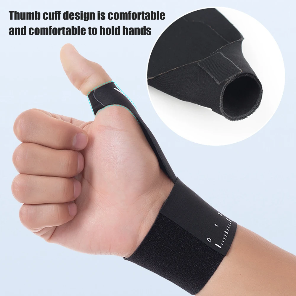 FVXVXV 1PCS Ultra Thin Thumb and Wrist Compression Sleeve for Tendonitis, Brace Wraps for Arthritis Pain Relief for Women & Men