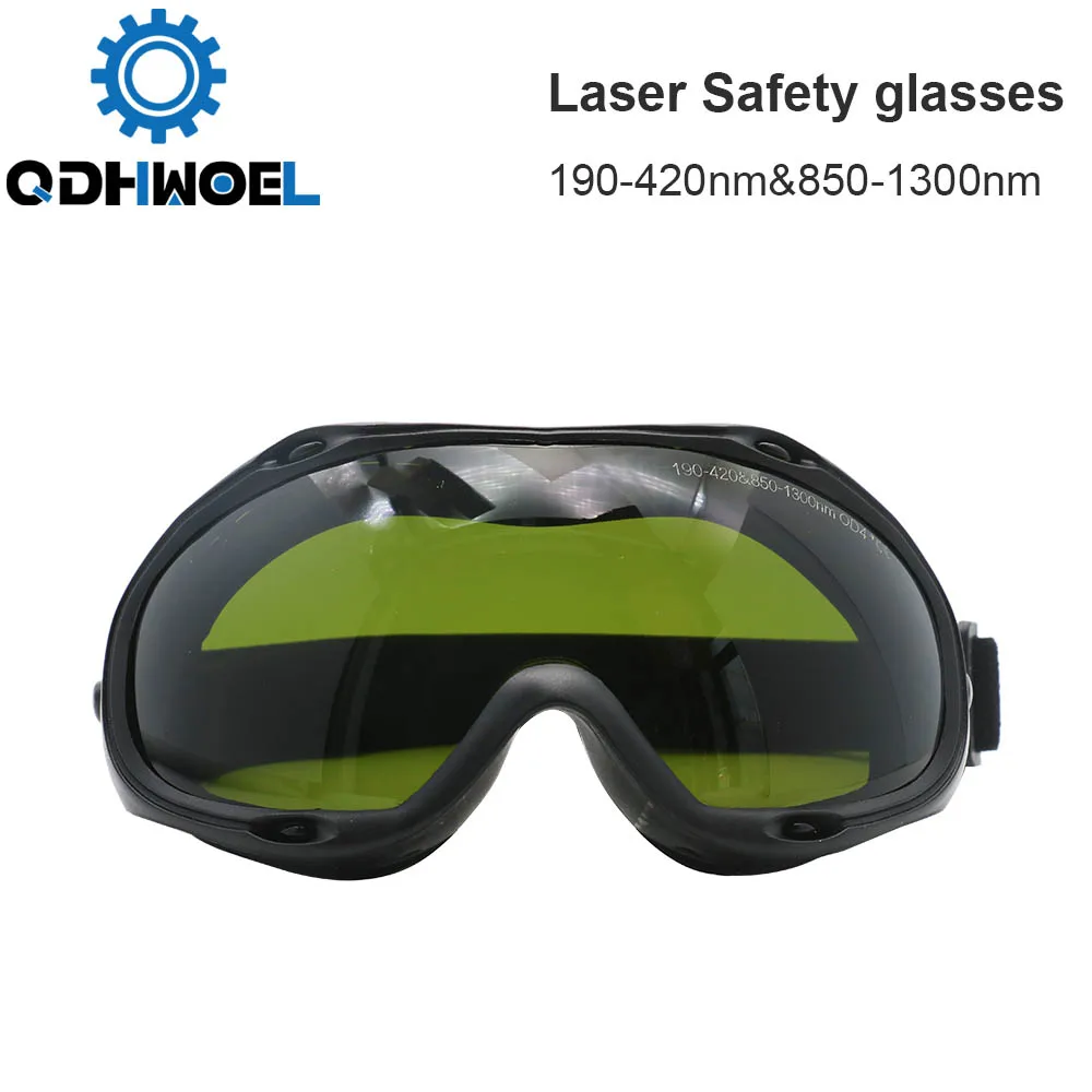 QDHWOEL   1064nm Laser Safety Goggles Sled Goggles 190-420 & 850-1300nm OD4+ Wavelength Protective Glasses Shield SGUF-F-OD6