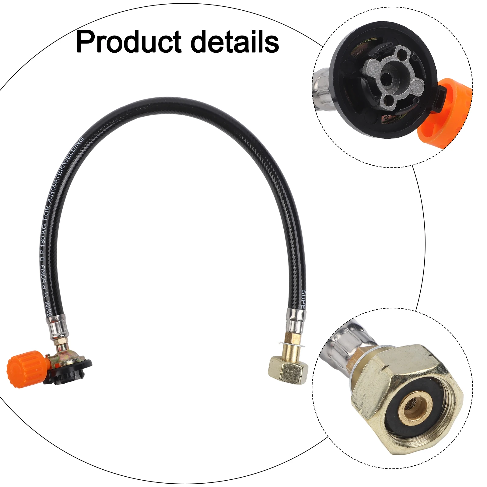 Adjustable Control Valve Gas Refill Adapter Outdoor Activities Adjustable Inflation Speed Connector Longevity And Resistance