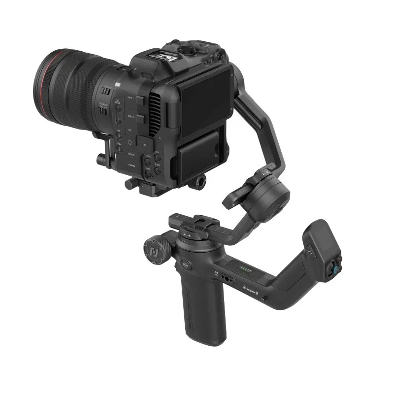 FeiyuTech SCORP 3 Kamera Gimbal Stabilisator – 3-Achsen Handheld für DSLR & Spiegellose Kameras (Sony/Canon/Nikon/Fujifilm), Max. Traglast 3,5 kg, KI-Tracking, Abnehmbarer Griff, Touchscreen