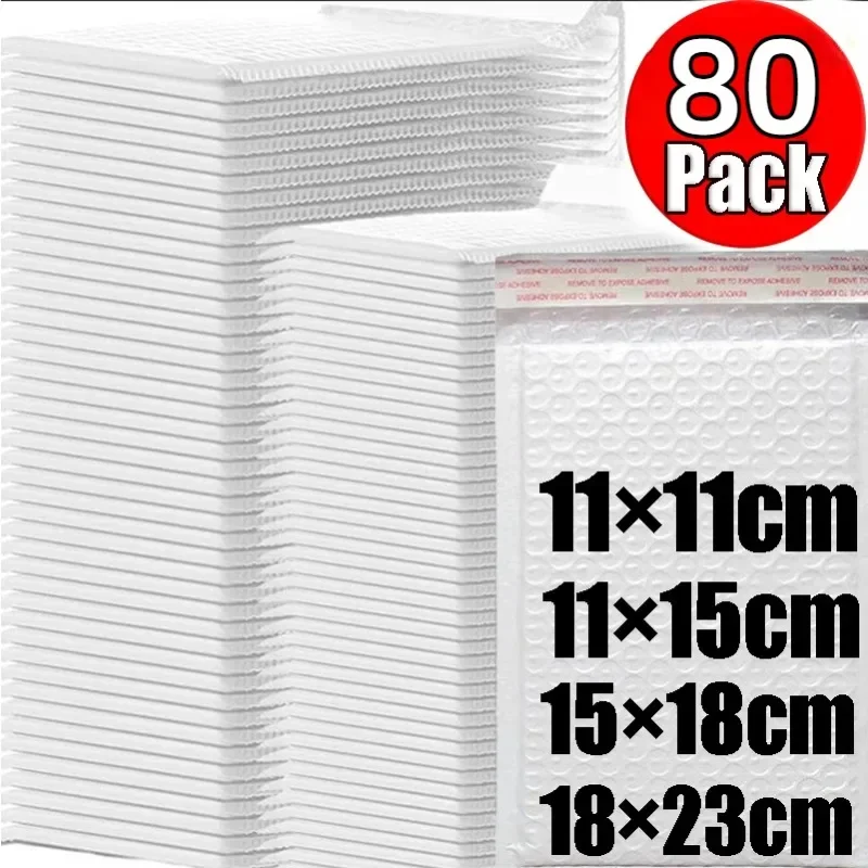 80/10pcs Pearlescent Film Bubble Envelope Bag Waterproof Foam Adhesive Self Seal Packing Bags Courier Mailers Pack Storage Bag