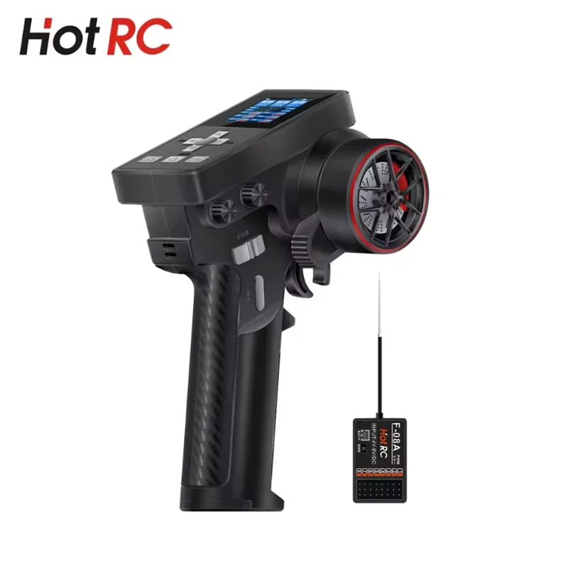 

NEW HotRC CT-8B 8CH Radio Transmitter 300M 2.4GHz with F-08A Receiver For Car Boat Robot Pro Accessories RC