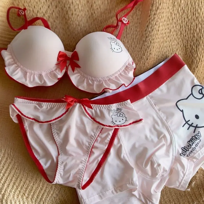 

Boys and Girls Friend Sanrio Cartoon Hello Kitty Style Sexy Mid-Low Waist Nylon E Panties Cute Pure Desire Women's Underwear