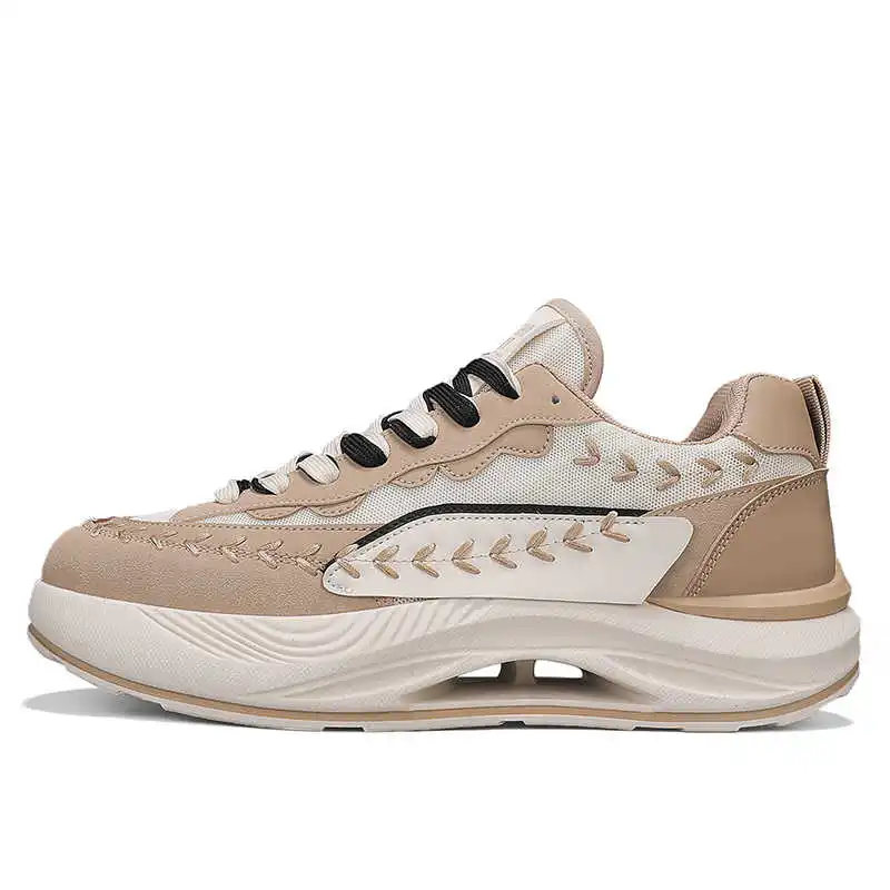 Height Increasing Low Men White Shoes Mining Climbing Shoes Man Hiking Boot Man Sneakers Sport Hospitality Cute Sabot