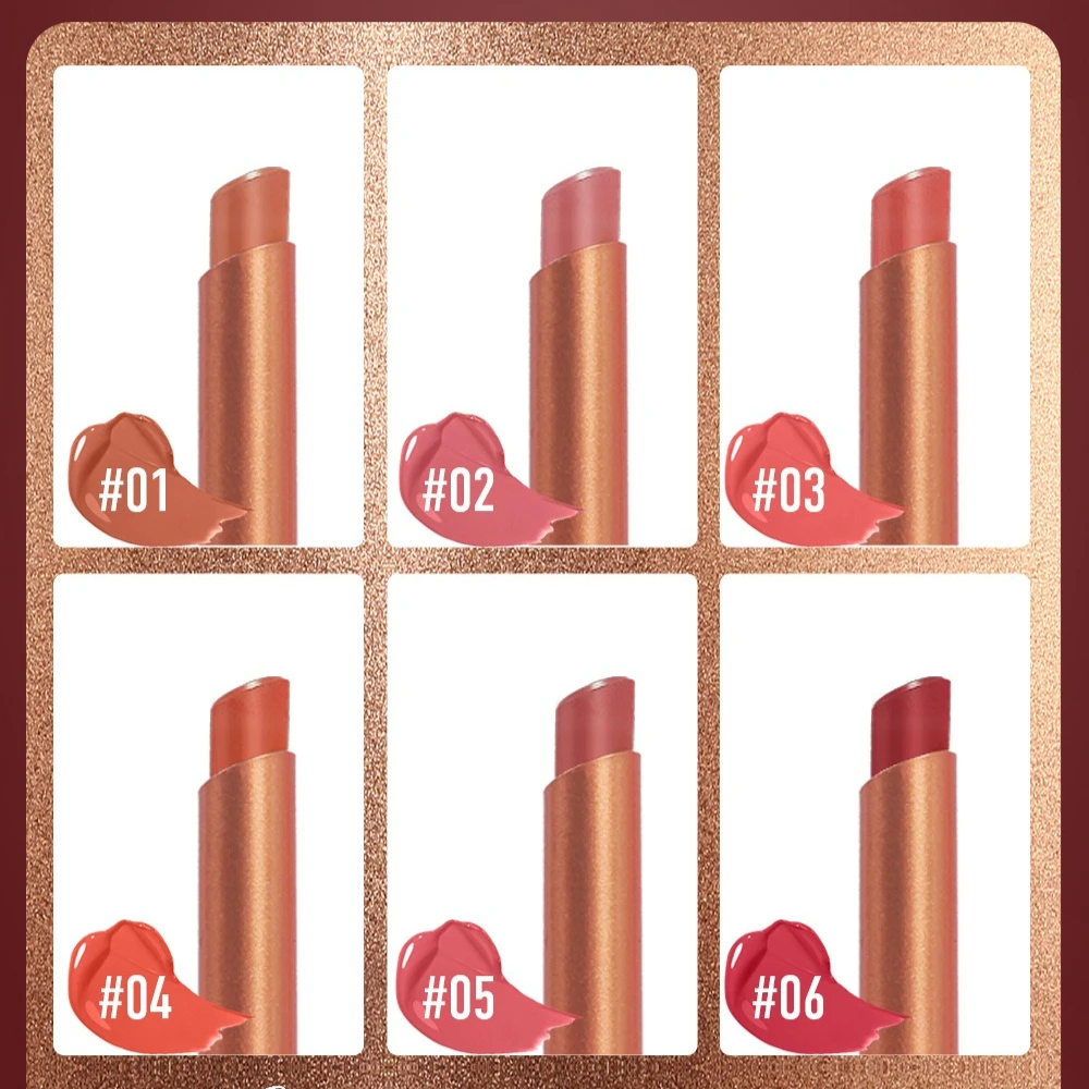 Lápiz labial de la suerte, fórmula ligera a prueba de plumas, textura que no se seca para mujeres y niñas, uso diario con embalaje de símbolo de buena suerte