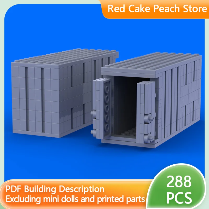 نموذج سيارة المدينة MOC قوالب بناء حاوية شحن صغيرة وحدات التكنولوجيا هدايا العيد للأطفال تجميع اللعب البدلة #1