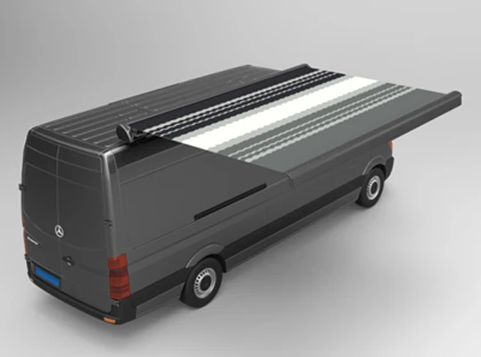 مظلة التحكم الآلي للتخييم، مظلة التخييم، قافلة سوداء مع عمر طويل للبيع