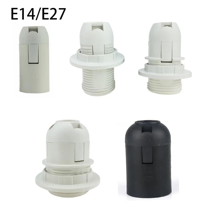 Screw E14 E27 M10 Led Light Bulb Lamp Base Cap Power Holder Electric Pendant Socket Lamp Shade Converter 220V 110v C1