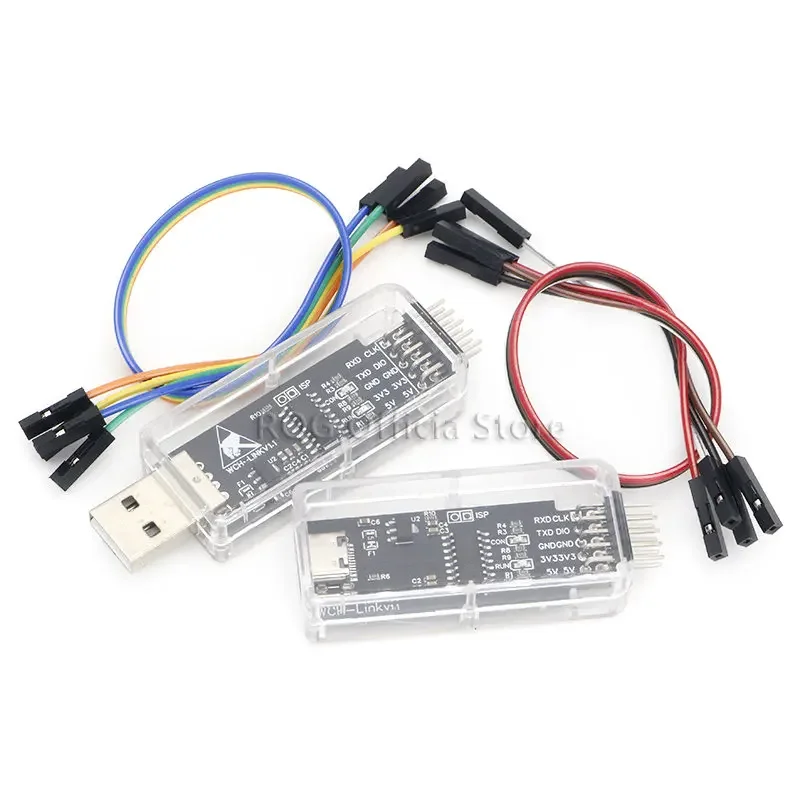 Emulador de wch-link, descarga de CMSIS-DAP, RISC-V de depuración tipo C, SWDTTL, ARM