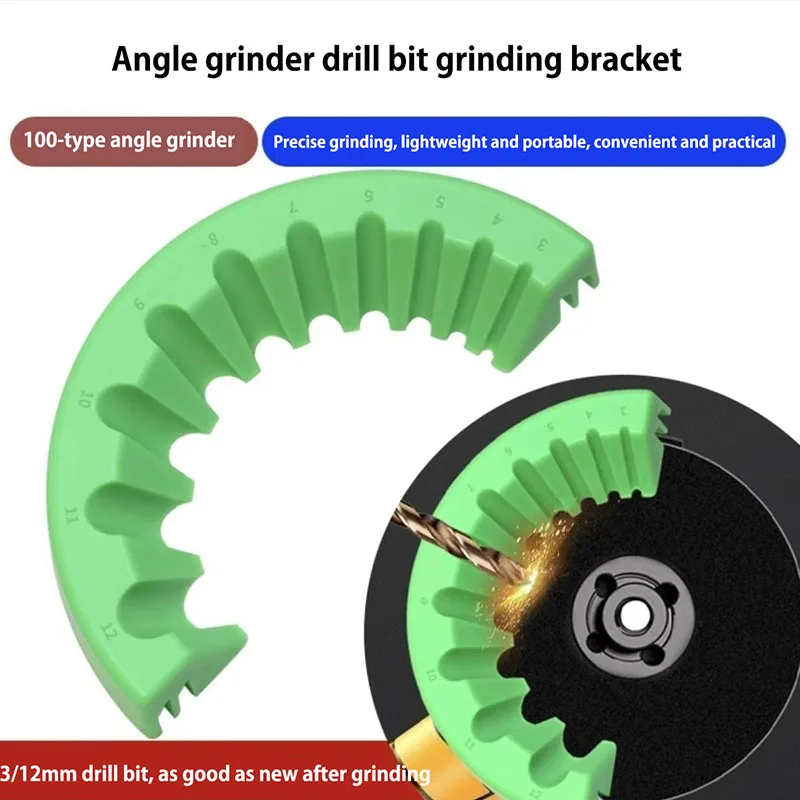 3–12mm Drill Bit Sharpener | Grinding Tool for Worn/Used Bits | Multi-spec Drill Grinding Accessory