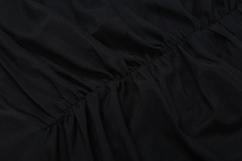 Ver através de malha retalhos ruched bodycon maxi vestido de festa feminino elegante sexy lapela fora do ombro manga cheia clubwear longo robe