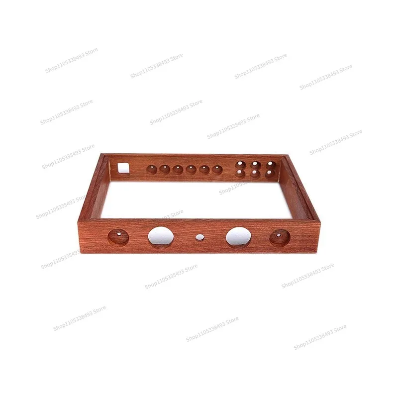 For QN4306 Solid Wood Electronic Tube, Power Amplifier Chassis, Bile Machine Wooden Box 430MM Wide 45MM Watch Head Hole