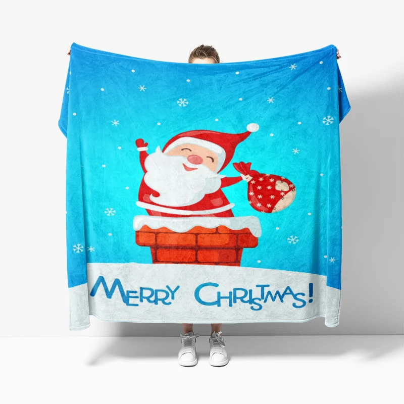 Home decoration plush Throw Sofa blanket Bedspread bed fluffy soft blankets decor Plaid Modern morandi winter Merry Christmas