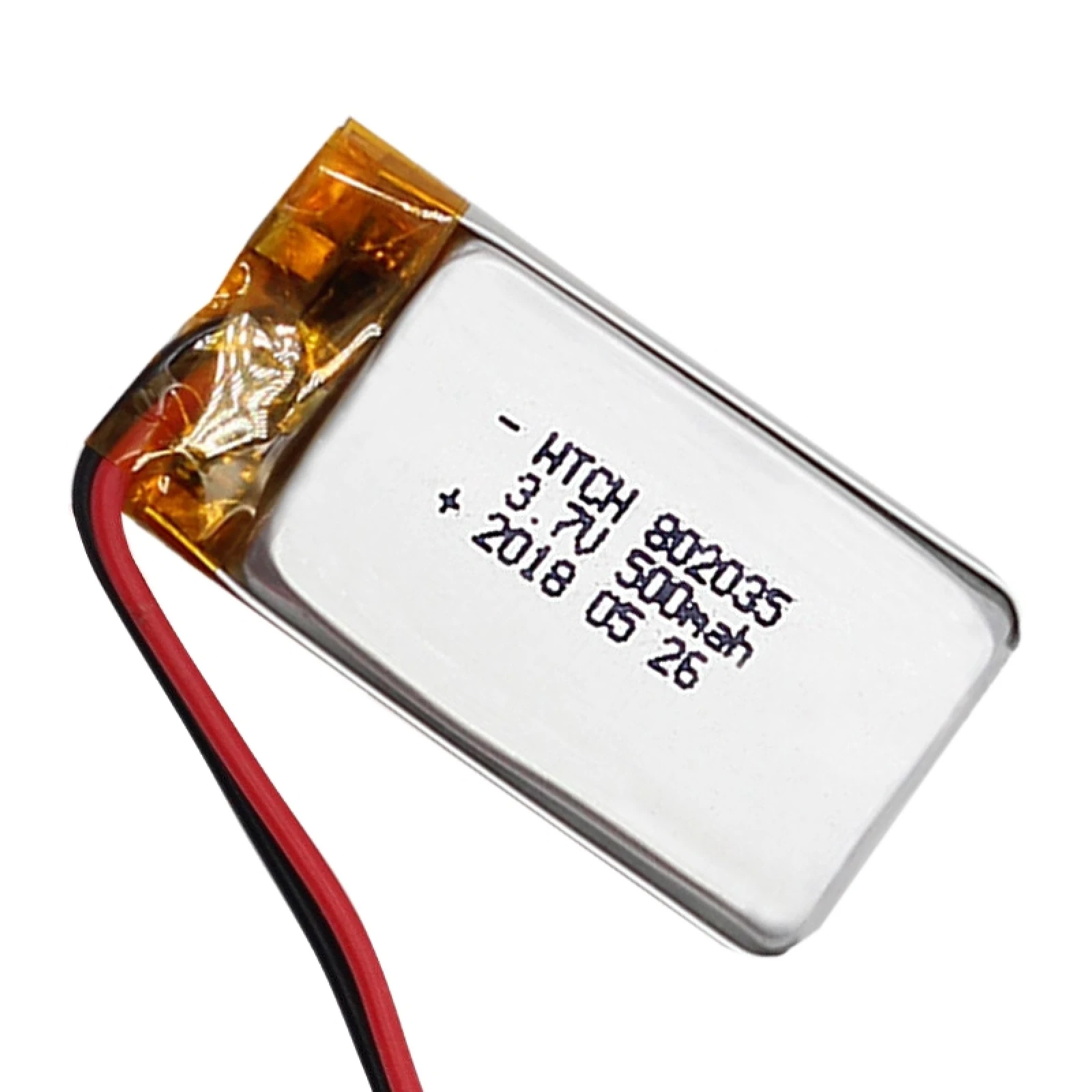 2 PCS Li-Polymer Battery Replacement 802035 500mAh