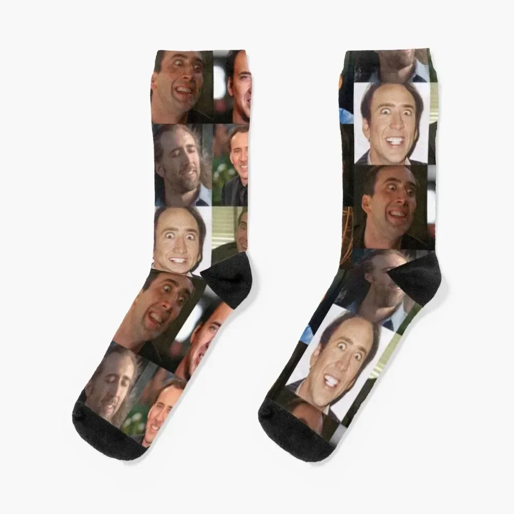 

Nicolas Cage Socks luxury funny sock hiphop Women's Socks Men's