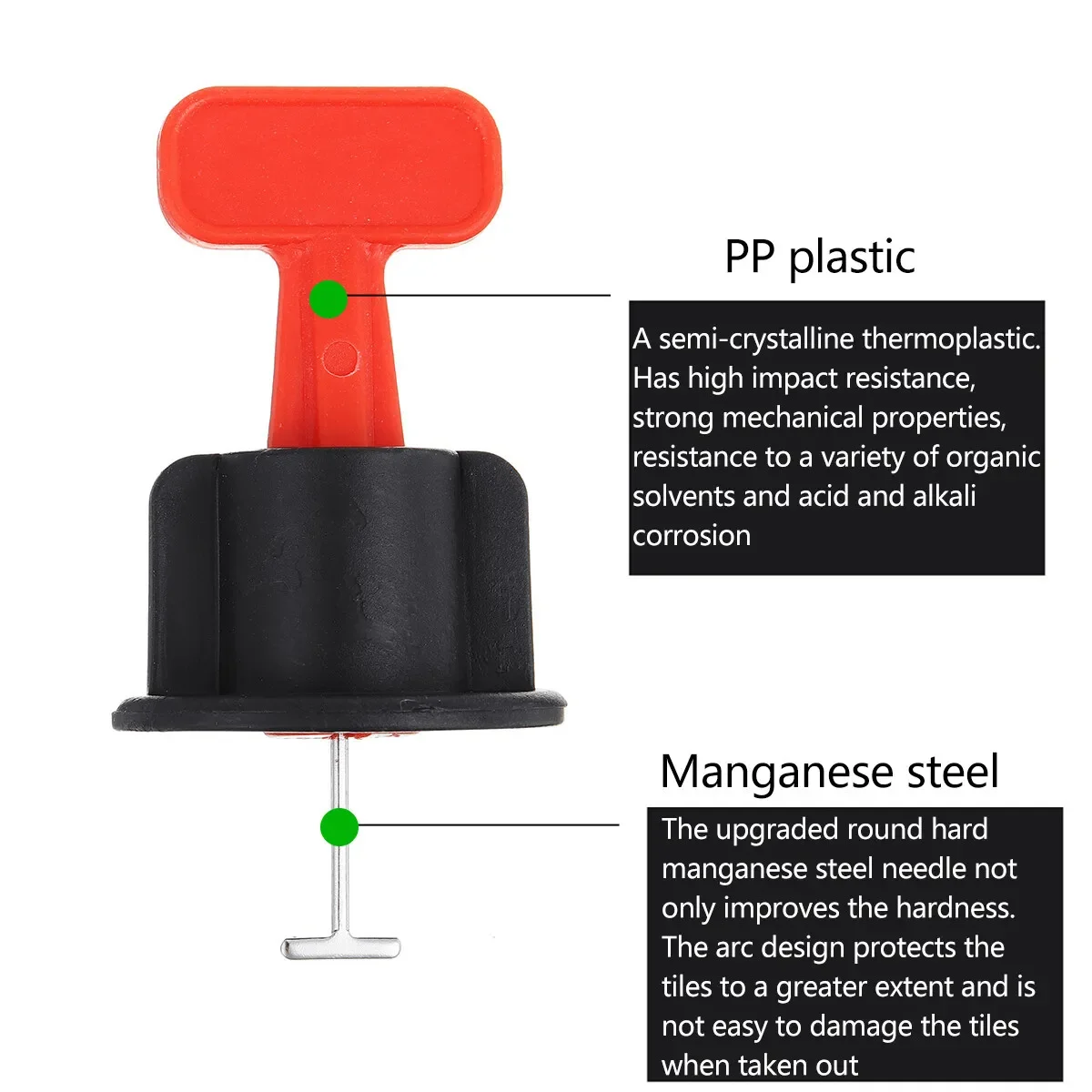 303/201/102/76Pcs Reusable Tile Leveling System Level Wedges Tile Spacer For Tile Positioning Flooring Wall Tile Leveling System