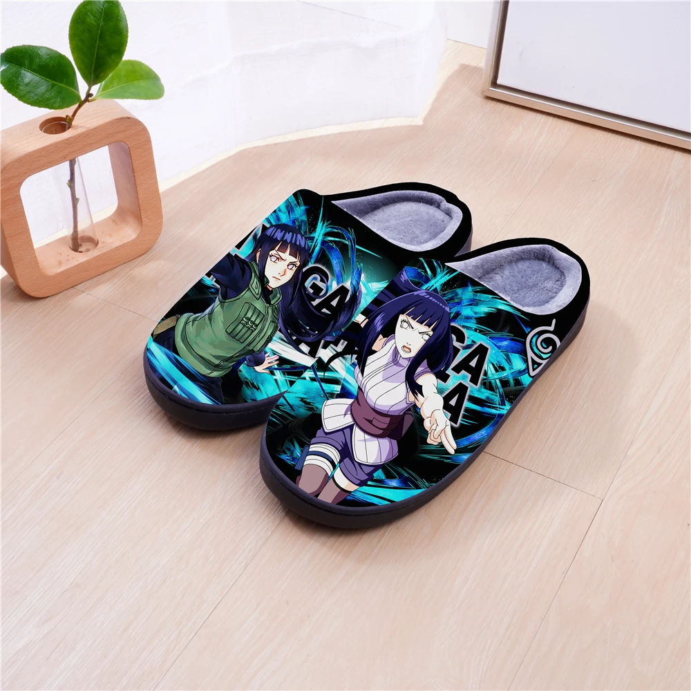 

Winter Warm Slippers Anime NARUTO Hyuga Hinata Cosplay Cartoon Cute Shoes For Men Women Boy Girl Slippers Halloween Gift