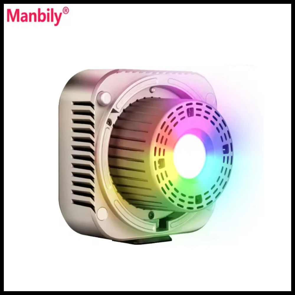 Manbily CFL100C Full-color RGB Fill Light Live Streaming Photography Light Portable Soft Photo Video Outdoor Handheld Light 100W