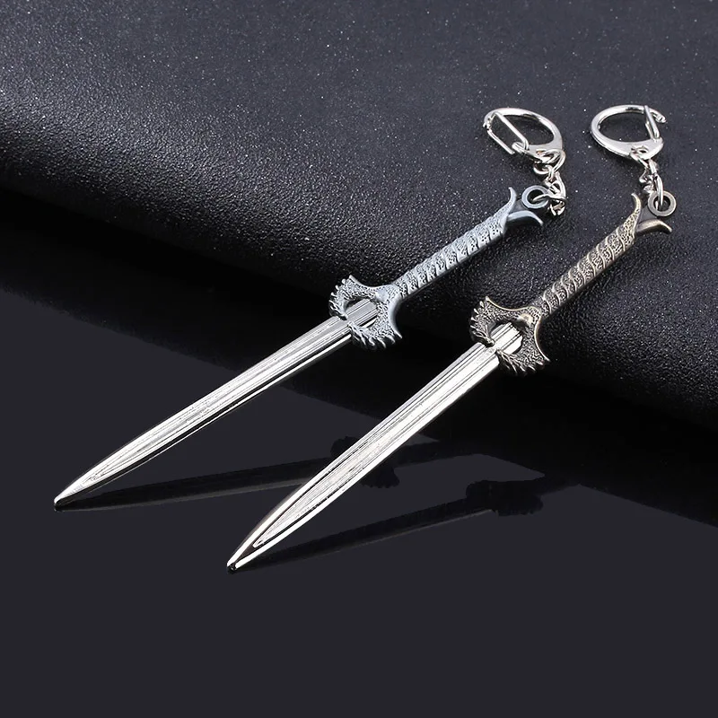 Anime Wonder Woman Keychain Long Sword Series Metal Key chain Gift For Fans Unisex Jewelry