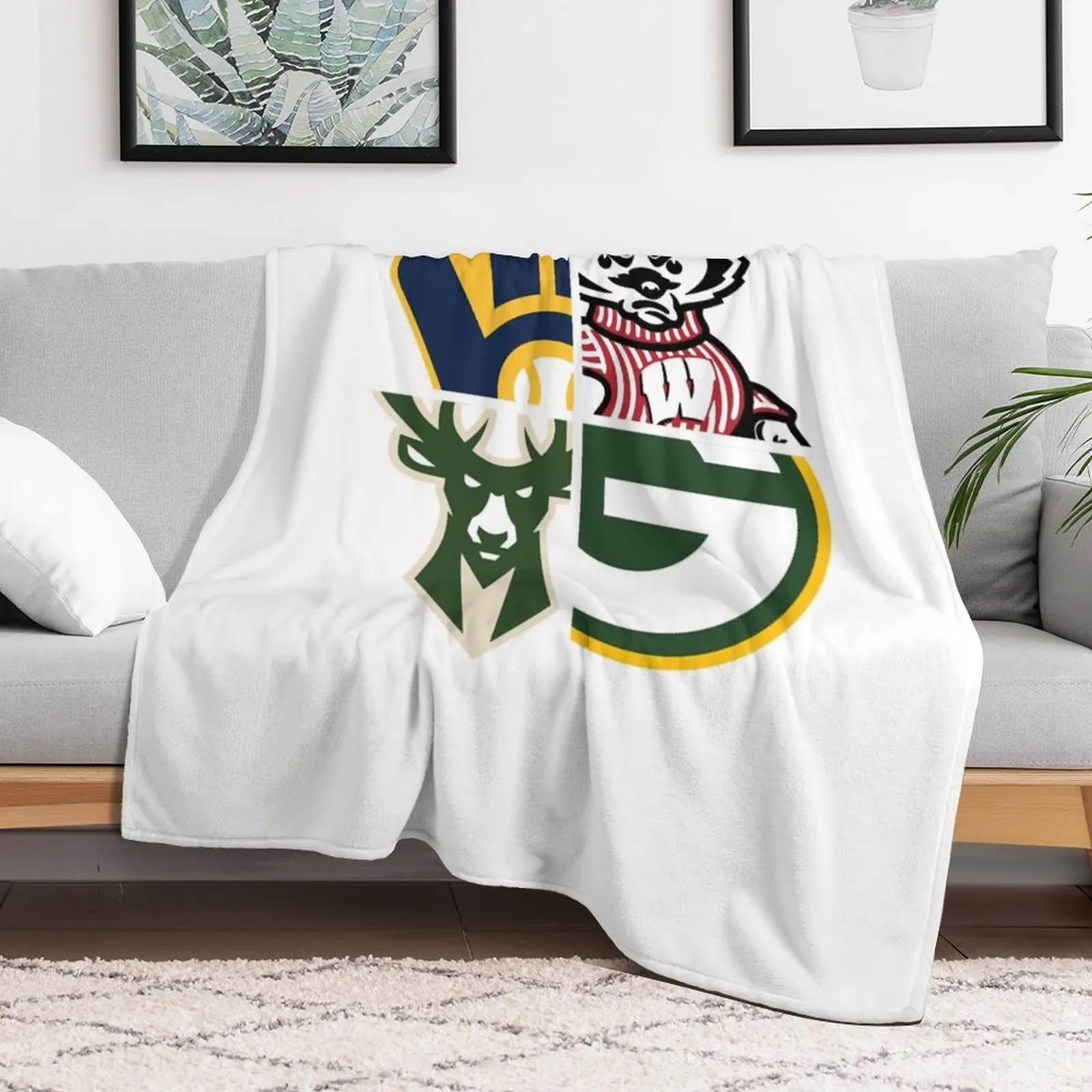 Wisconsin Sports Throw Blanket warm for winter Sofas Blankets