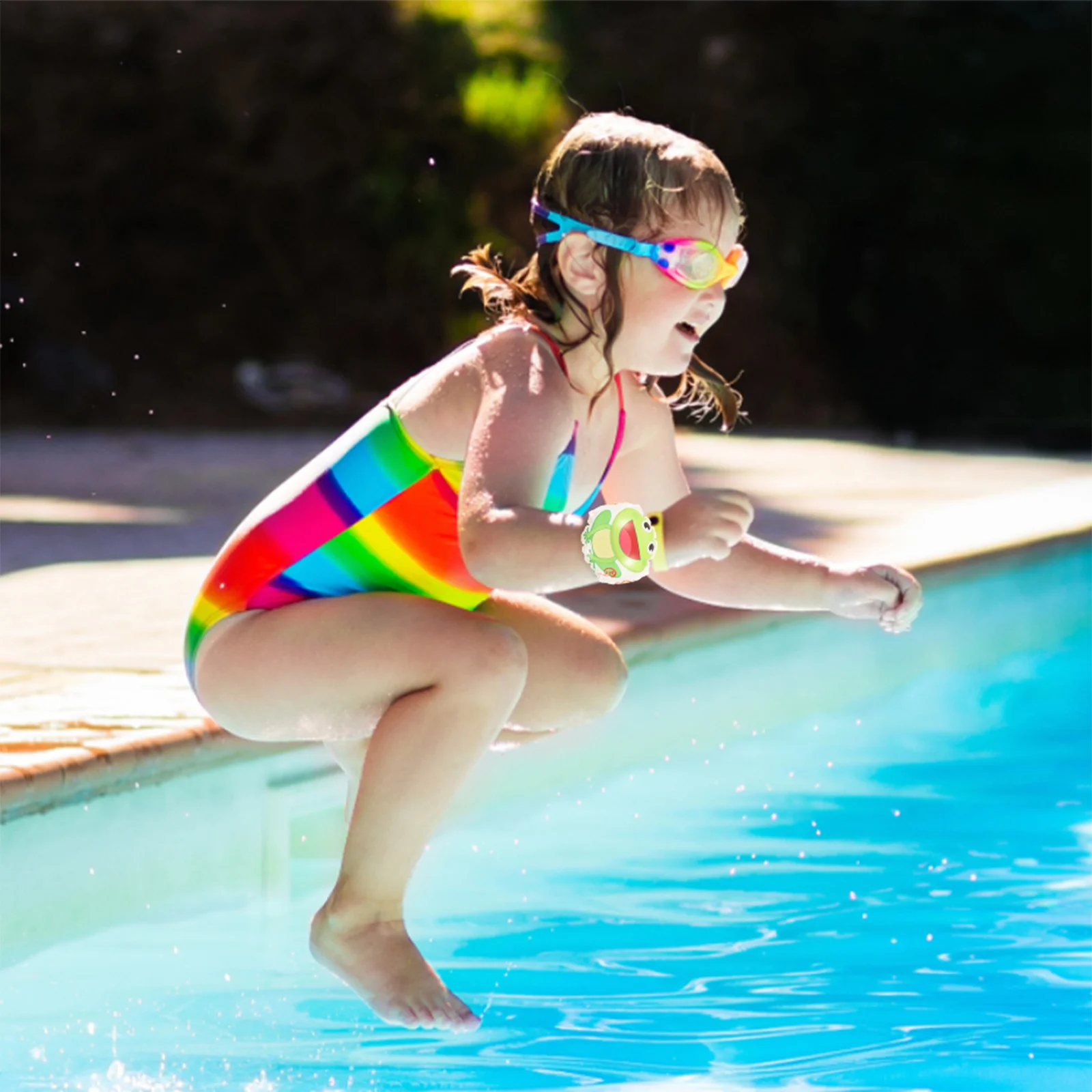 1 Para Pływaków na Ręce do Pływania, Grube Nadmuchiwane Opaski na Ręce, Bezpieczne Pomocniki do Pływania dla Dzieci, Kobiet i Mężczyzn, na Basen i do Użytku na Zewnątrz